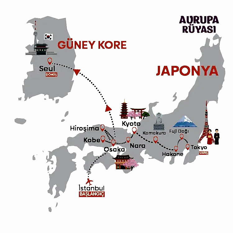 Japonya Güney Kore Turu